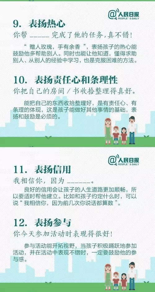 人民日報：15個表揚孩子和10個懲罰孩子的科學(xué)方法，轉(zhuǎn)給家長！